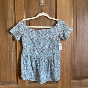 Floral Smock Shirt